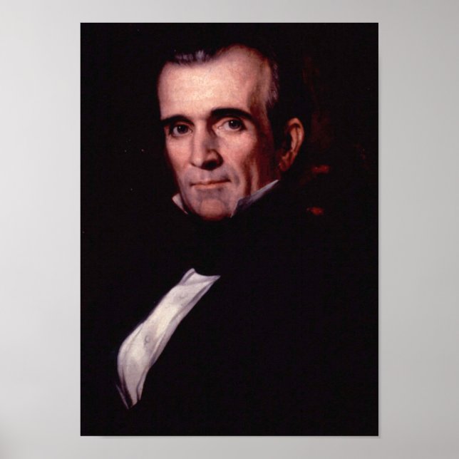 Póster James K. Polk 11 Presidente dos EUA (Frente)