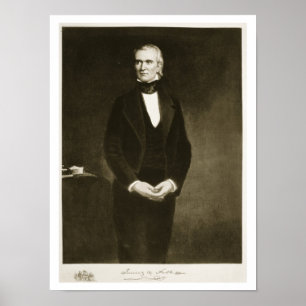 Póster James K. Polk (1795-1849), 11o presidente do U