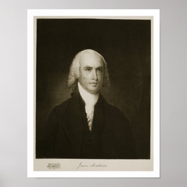 Poster James Madison, 4º Presidente dos Estados Unidos (Frente)