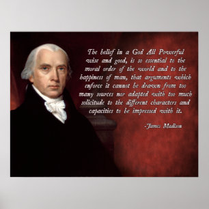 Póster James Madison Deus