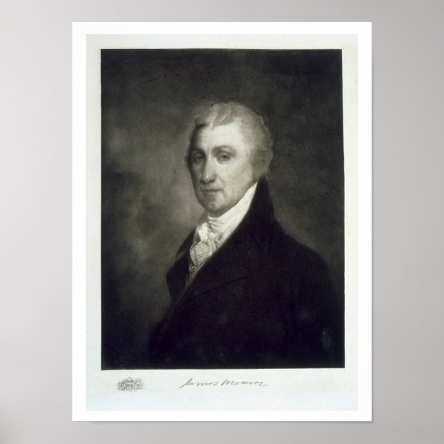 Póster James Monroe, 5 dos Estados Unidos (Frente)