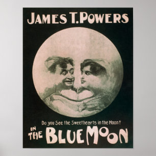 Póster James T. Poder no teatro da lua azul