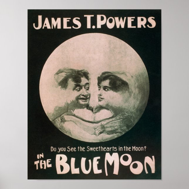 Póster James T. Powers no Teatro da Lua Azul (Frente)