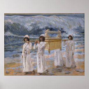 Póster James Tissot - A Arca Passa Sobre A Jordânia