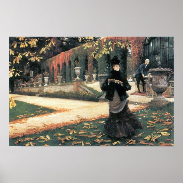 Póster James Tissot - A carta veio a calhar (Frente)