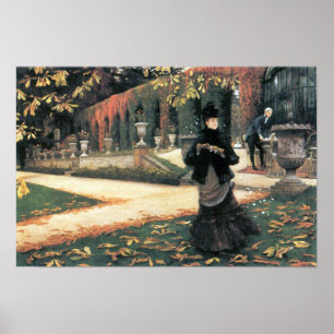 Póster James Tissot - a letra veio em acessível