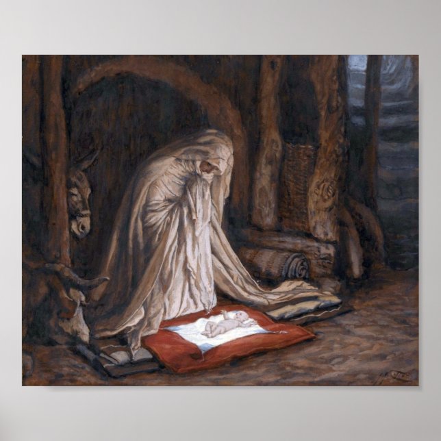 Póster James Tissot é "O Nascimento do Nosso Senhor Jesus (Frente)