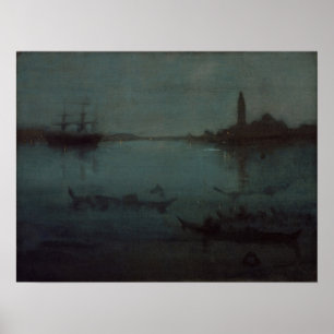 Poster James Whistler - Noturne: A Lagoa, Veneza