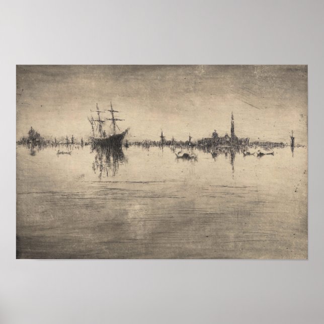 Poster James Whistler - Noturne, de Veneza (Frente)