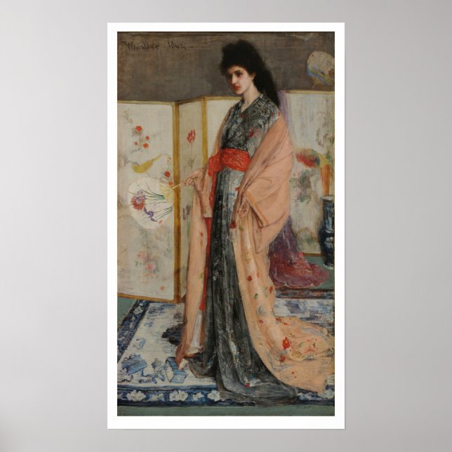 Póster James Whistler-Princess da Terra de Porcelana (Frente)