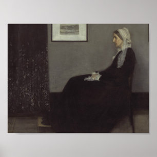 Poster James Whistler - Retrato da Mãe do Artista