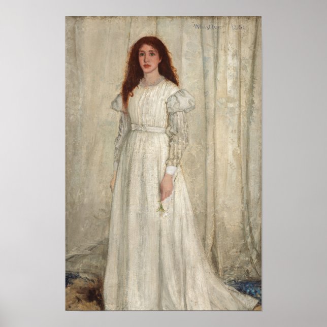 Poster James Whistler - Sinfonia em Branco Nº 1 (Frente)