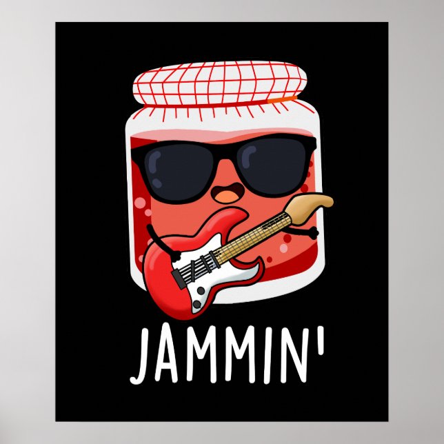 Poster Jammin Funny Rocker Jam Pun (Frente)