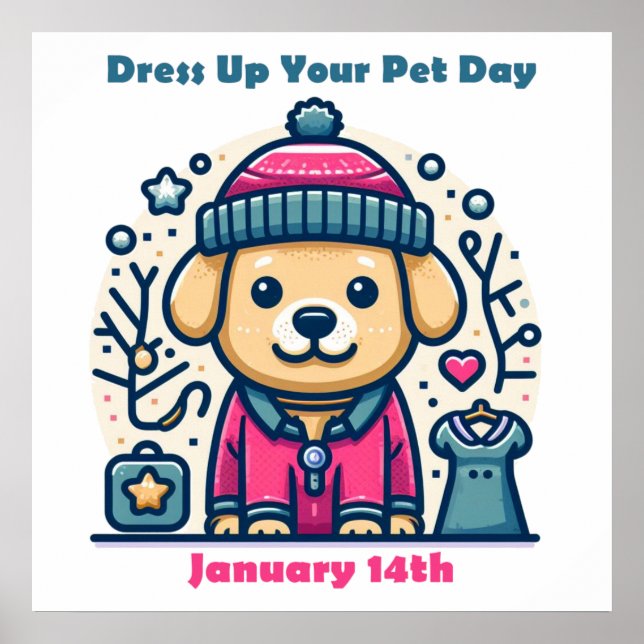 Poster Jan 14 - Vestir Seu Dia De Pet (Frente)