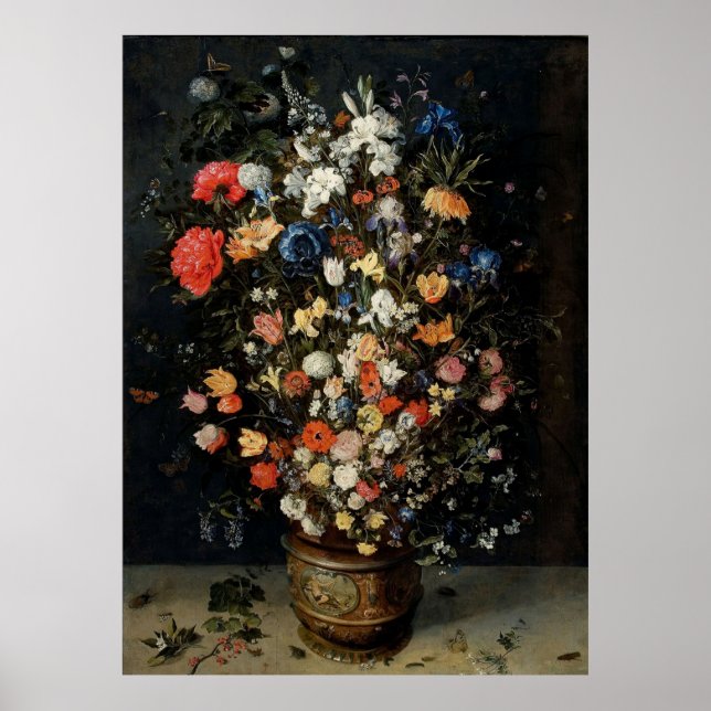 Poster jan brueghel o Buquê mais velho da Flor (Frente)