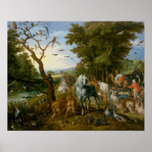 Poster Jan Brueghel, o Velho - A Entrada dos Animais