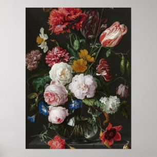 Poster Jan Davidsz. De Heem - A Vida Estática Com Flores