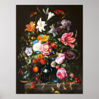 Jan Davidsz de Heem, Vaso de Flores, 1670