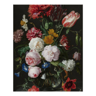Póster Jan Davidsz. De Heem - Vida Estática Com Flores