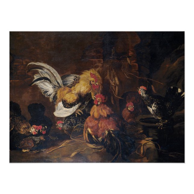 Póster Jan Fyt Cockwar (Frente)