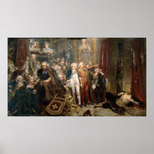 Póster Jan Matejko Rejtan, ou a queda do Polônia
