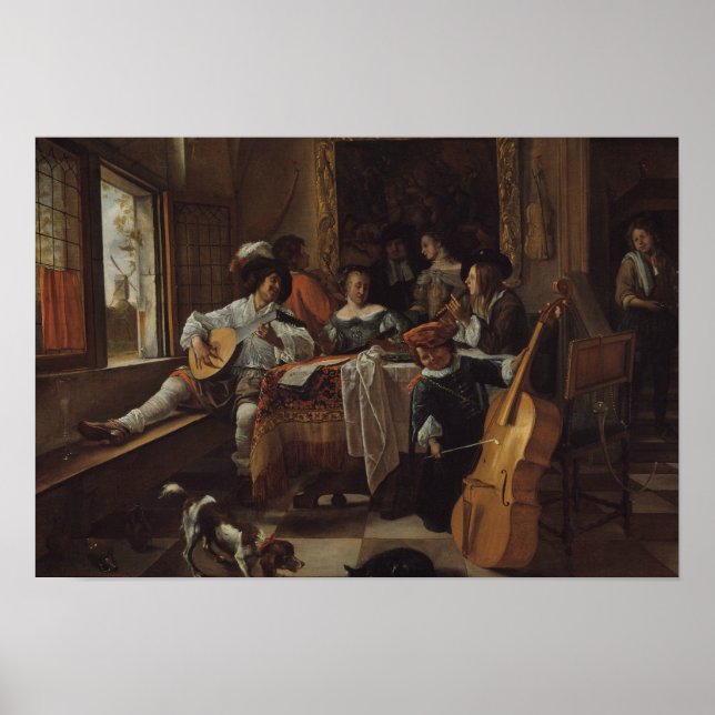 Poster Jan Steen - O show da família (Frente)