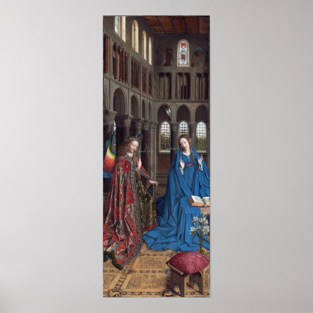 Poster Jan van Eyck Anunciação (Frente)