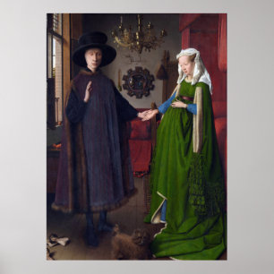 Póster JAN VAN EYCK - retrato 1434 de Arnolfini