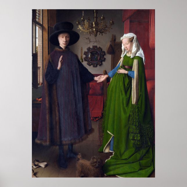 Póster JAN VAN EYCK - Retrato de Arnolfini 1434 (Frente)