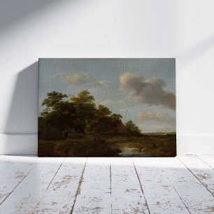 Poster Jan Vermeer van Haarlem, Paisagem com uma Fazenda