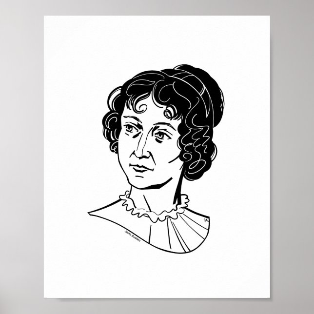 Poster Jane Austen (Frente)