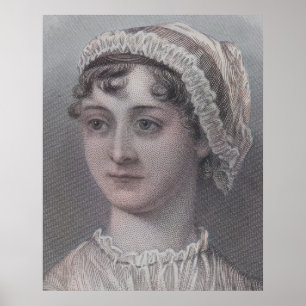 Poster Jane Austen - Autora