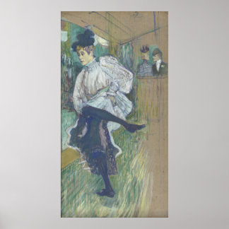 Póster Jane Avril Dancing Henri Toulouse-Lautrec Canvas