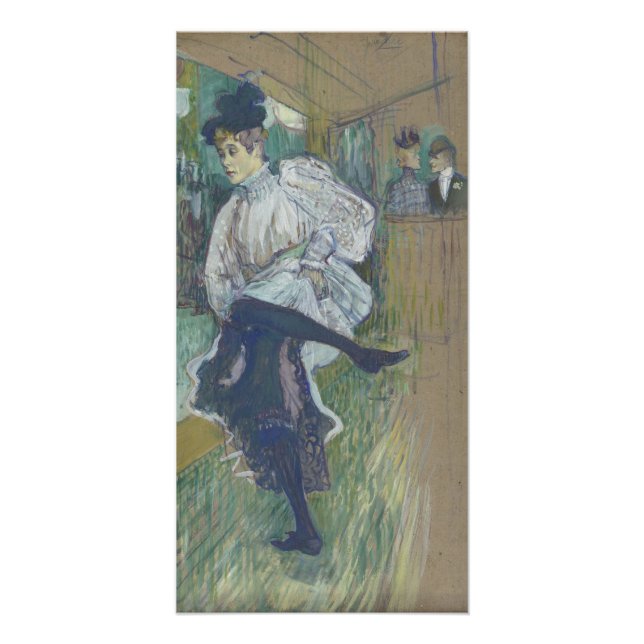 Póster Jane Avril Dancing por Henri de Toulouse-Lautrec (Frente)