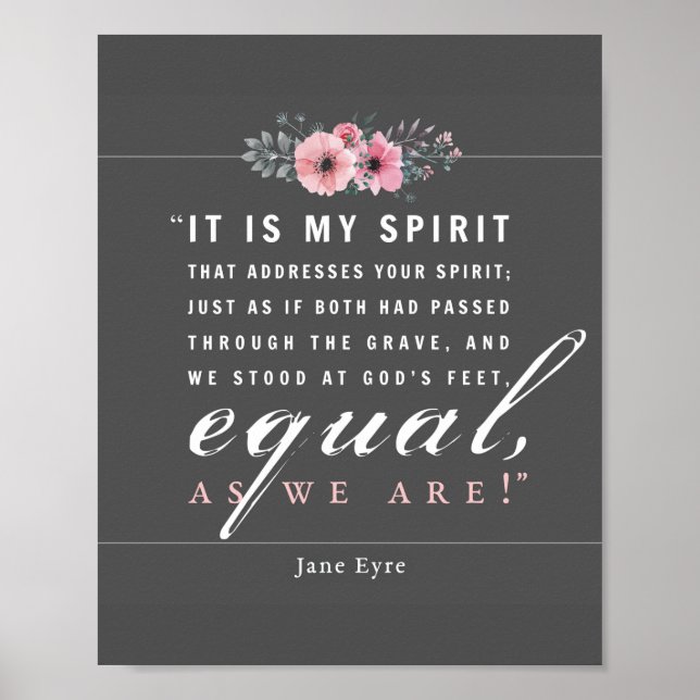 Poster Jane Eyre - Como Estamos - Preta (Frente)