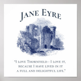 Poster Jane Eyre - I Love Thornfield - Castle Square