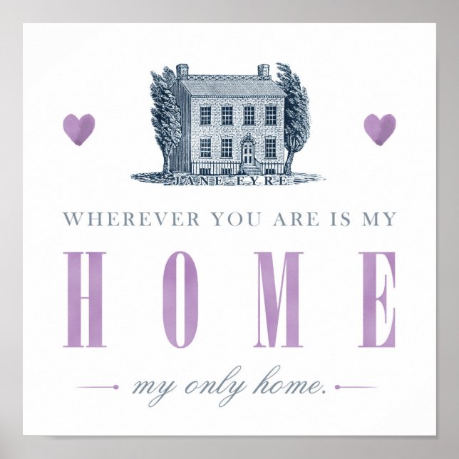 Poster Jane Eyre - Minha Única Casa - Casa (Frente)