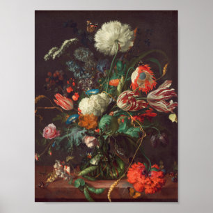 Poster Janeiro Davidsz De Heem - vaso das flores