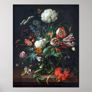 Poster Janeiro Davidsz de Heem Vaso das flores