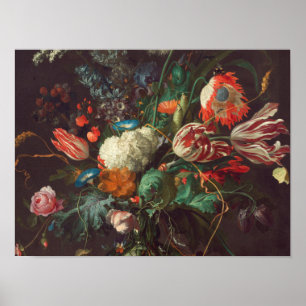 Poster Janeiro Davidsz De Heem - vaso das flores