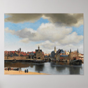 Póster Janeiro Vermeer - vista em Delft