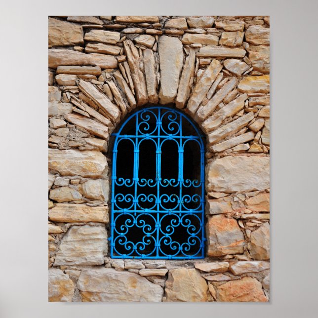 Póster janela árabe morocco arquitetura agadir medina (Frente)