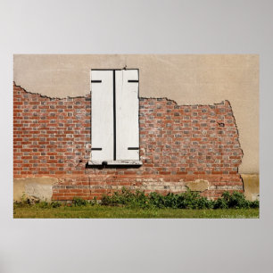 Póster Janela - Burlington, NJ - Dilapidada
