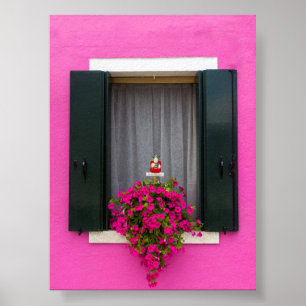 Poster Janela colorida em Burano