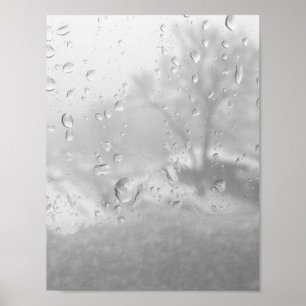 Poster janela da cidade de inverno