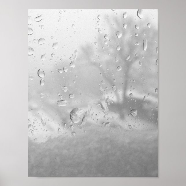 Poster janela da cidade de inverno (Frente)