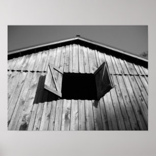 Póster Janela de Barn aberta