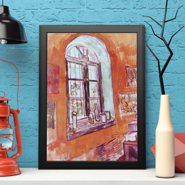 Póster Janela do Estúdio de Vincent van Gogh no Asilo (Criador carregado)