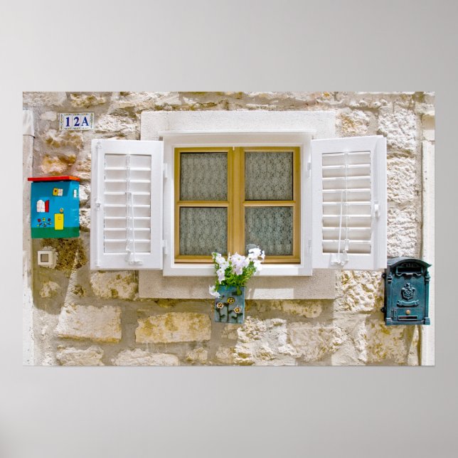Poster Janela doce com obturadores (Frente)