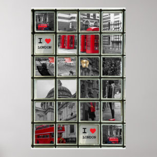 Poster Janela em vistas de Londres